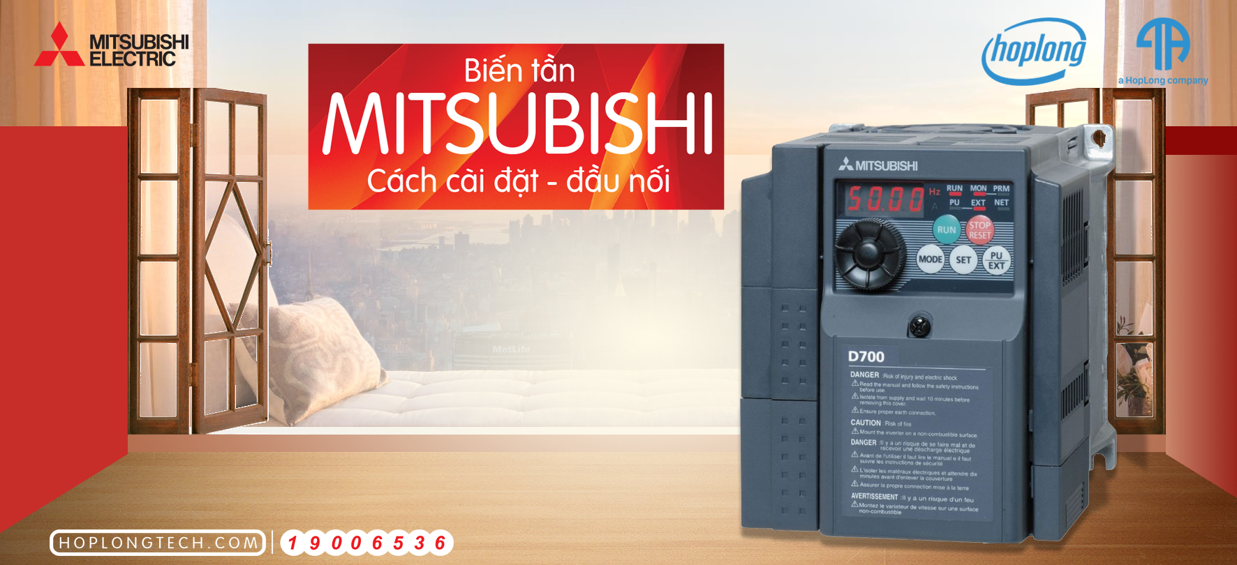 Biến tần Mitsubishi - Cách cài đặt và đấu nối
