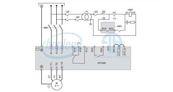 Cách đấu nối biến tần ATV340 Schneider Electric