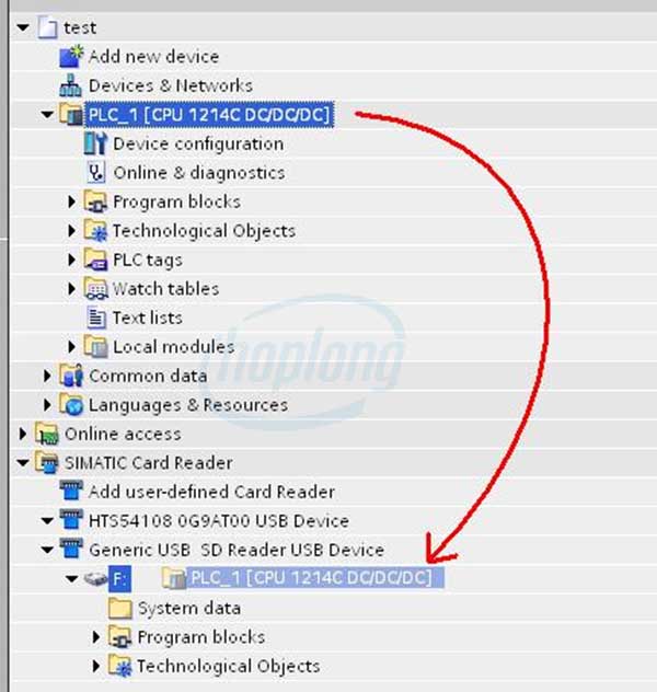 Load chương trình vào thẻ nhớ