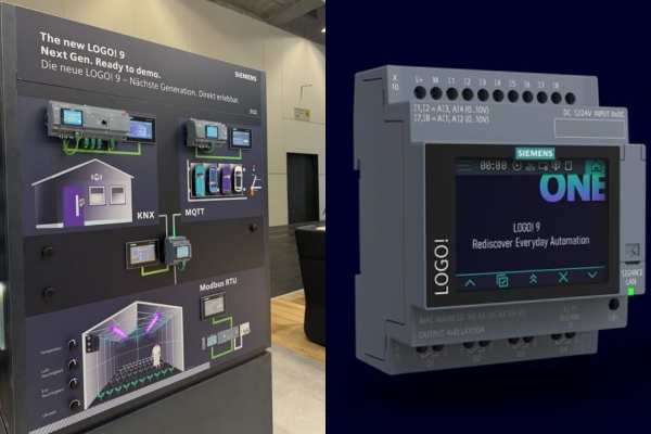 LOGO! 9 dùng màn hình cảm ứng màu (độ phân giải 320x240 px)