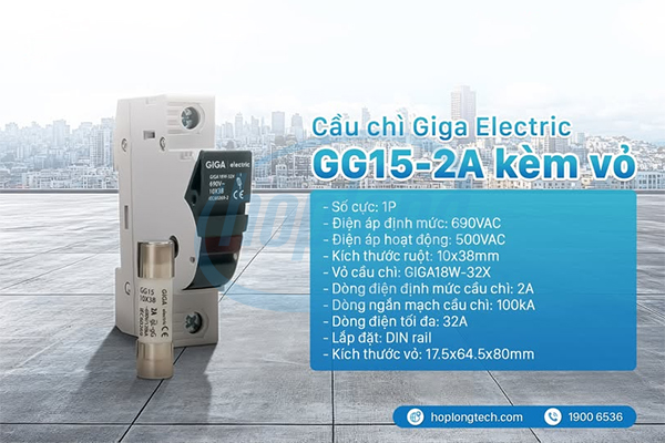 Bộ giải pháp cầu chì Giga Electric gây ấn tượng mạnh với thiết kế chắc chắn và độ bền tối ưu.