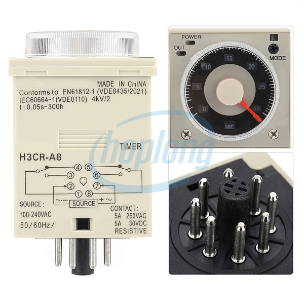 Bộ đặt thời gian OMRON H3CR-A8