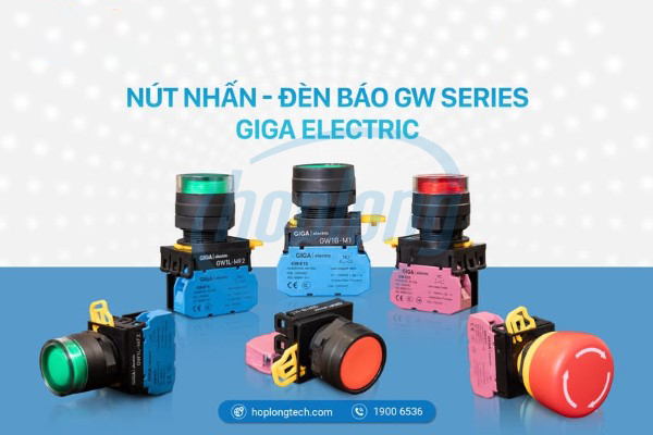 Nút nhấn và đèn báo GIGA Electric.