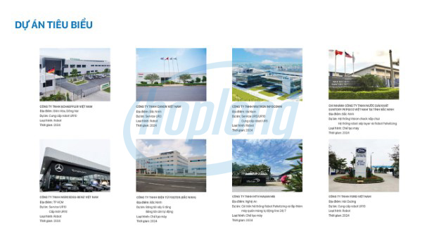 Các dự án giải pháp tự động hóa điển hình của Hợp Long.