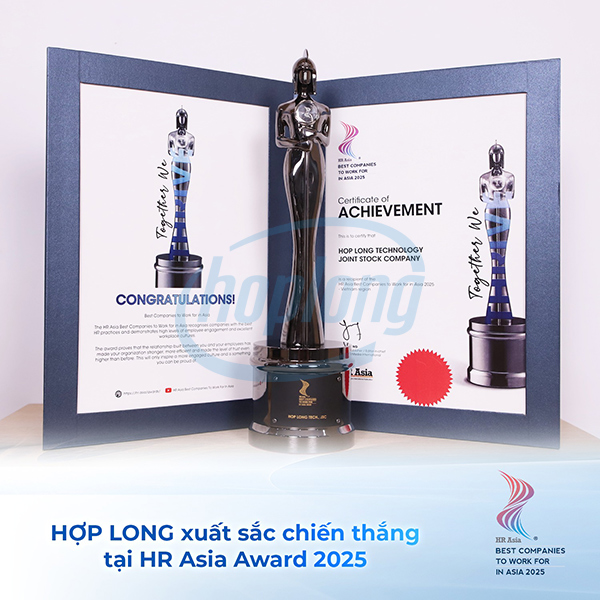 Hợp Long đã xuất sắc đạt giat Nơi làm việc tốt nhất Châu Á tại  HR Asia Awards 2025.