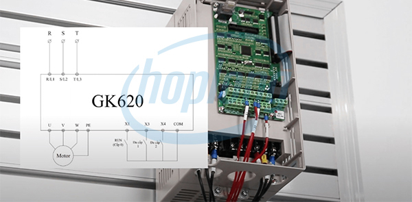 Sơ đồ đấu nối mạch điều khiển của biến tần .