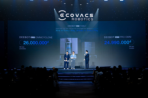 DEEBOT X11 OmniCyclone mở bán với giá ưu đãi 26.000.000đ chỉ từ 22.09 - 16.10.2025.