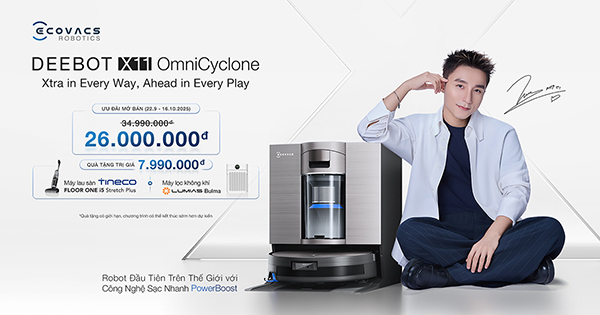DEEBOT X11 OmniCyclone mở bán với ưu đãi độc quyền chưa từng có.