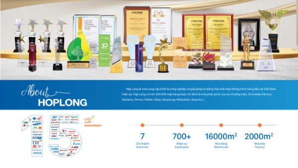 Vị thế và uy tín của Hợp Long Công ty hàng đầu phân phối thiết bị tự động hóa tại Việt Nam không chỉ được khẳng định bởi hơn 15 năm kinh nghiệm mà còn bằng những con số ấn tượng và các giải thưởng danh giá.